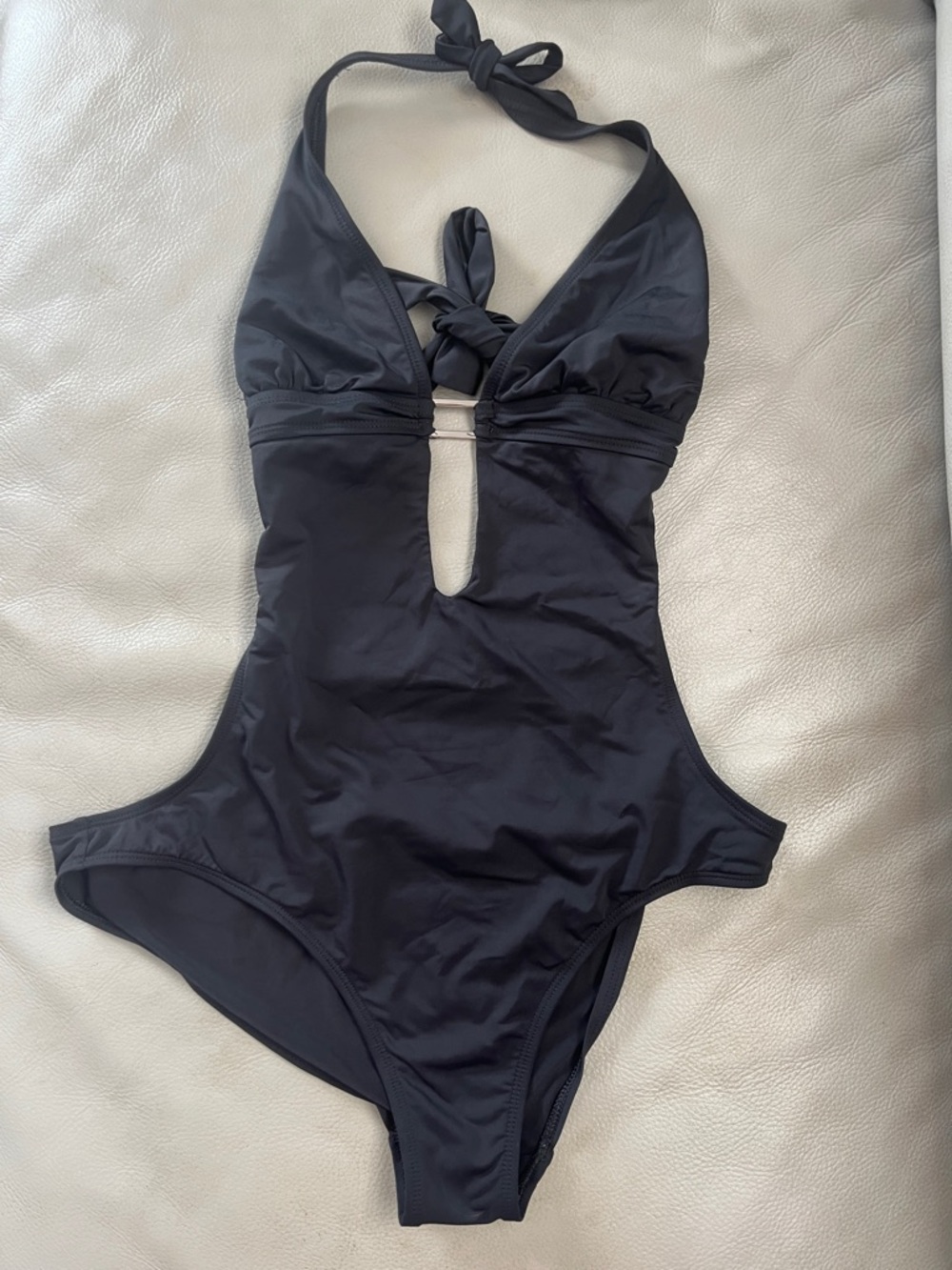 Skye Swimwear Black Halter One-Piece Swimsuit